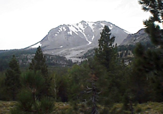View from in front of "Hot Rock" Darkened to show mountian in distance