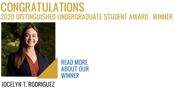 2020 Distinguished Undergraduate Student Award