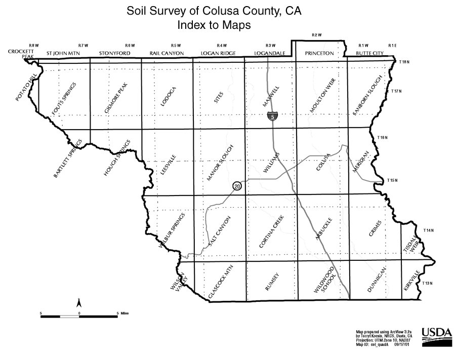 Colusa County, CA, Index to Maps